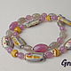Order Beads gray with pink. Grafoli jewellery. Livemaster. . Beads2 Фото №3