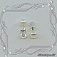 Earrings 'White pearl' Posey with pearl (925 sterling silver). Earrings. MaksimJewelryStudio. My Livemaster. Фото №5