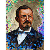 Картины и панно handmade. Livemaster - original item Paintings: portrait of a fine lawyer V.D.Spasovich. Handmade.