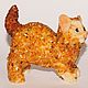 Statuette of a cat, a cat in amber, Figurine, Belokuriha,  Фото №1