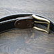 Leather belt, double-sided. Straps. Andrej Crecca. Ярмарка Мастеров.  Фото №5