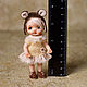 Author's miniature doll 9cm, for a Dollhouse. Interior doll. TanyaOrange. My Livemaster. Фото №5
