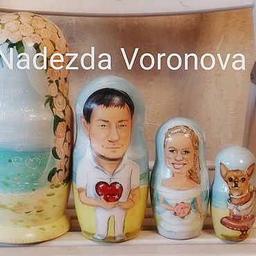 Русский стиль ручной работы. Ярмарка Мастеров - ручная работа Народные сувениры: матрешки по фото. Handmade.