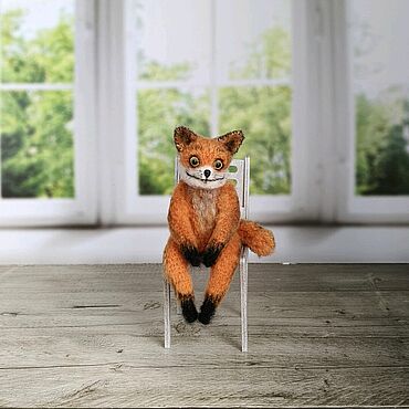 Куклы и игрушки ручной работы. Ярмарка Мастеров - ручная работа Упоротый лис (мем, интерьерная игрушка). Handmade.