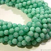 Материалы для творчества handmade. Livemaster - original item 6 mm - Faceted jade beads mint color. pcs. Handmade.