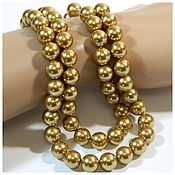 Материалы для творчества handmade. Livemaster - original item Majorcan pearls 10 mm color. gold. pcs. Handmade.