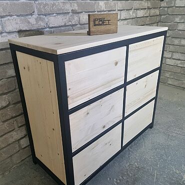 Комод с ящиками. EasyLOFT - мебель лофт по вашим размерам. Мебель ручной работы - Ярмарка Мастеров Мебель ручной работы. Ярмарка Мастеров - ручная работа Комод с ящиками. Handmade.