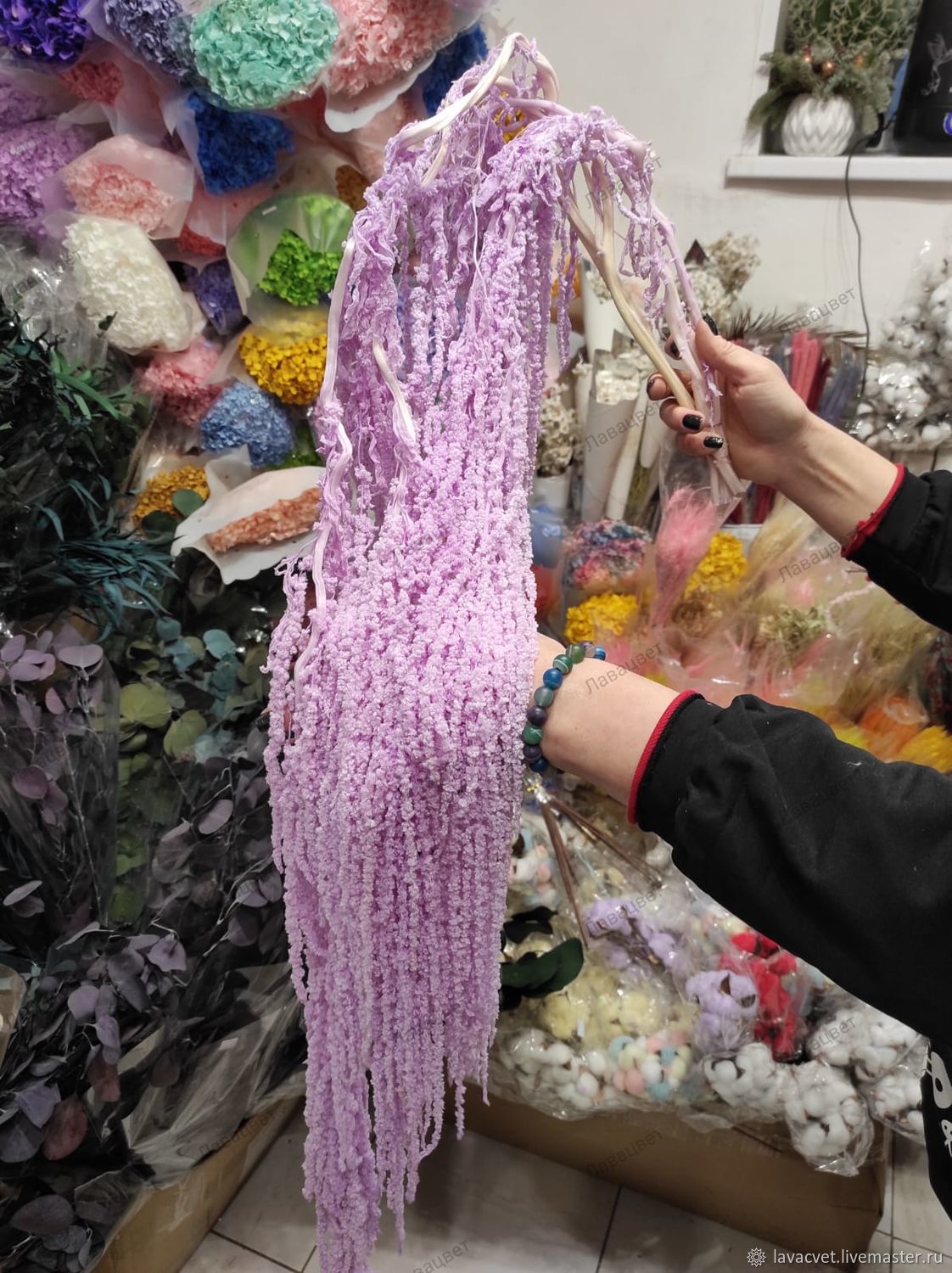 Амарант стабилизированный. Сиреневый купить в интернет-магазине Ярмарка ...