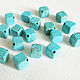 Turquoise cube (imitation), green beads. Beads1. Prosto Sotvori - Vse dlya tvorchestva. My Livemaster. Фото №4