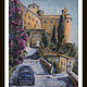 Paintings: cityscape castle Tuscany Italy BLUE CAR. Pictures. pictures & decor of TanyaSeptember. My Livemaster. Фото №6