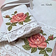 Кухонное винтажные полотенце с вышивкой "Бутоны роз", Полотенца, Москва,  Фото №1