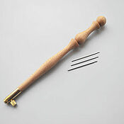 Материалы для творчества handmade. Livemaster - original item Luneville hook with 3 needles (70,80 and 90). Handmade.