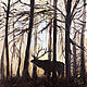 Deer, forest painting, landscape, 20h20. Pictures. myfoxyart (MyFoxyArt). Online shopping on My Livemaster.  Фото №2