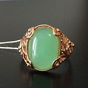 Украшения handmade. Livemaster - original item Ring Artificial Jade Brass Gilding size. 20,5. Handmade.
