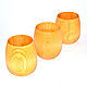 Set of wooden glasses made of cedar wood - 3 pcs. NC11, Mugs and cups, Novokuznetsk,  Фото №1
