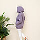 Hoodie with fleece dark lavender Plus Size. Sweatshirts. NATALINI. My Livemaster. Фото №4
