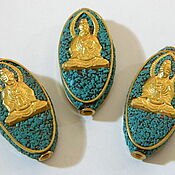 Материалы для творчества handmade. Livemaster - original item Beads Tibet antique gold boho style. pcs. Handmade.