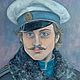 Man Original Oil Painting, Officer, Male Portrait Chevalier Guards, Pictures, Murmansk,  Фото №1