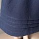 Синяя юбка трапеция из хлопка, летняя, повседневная, в офис,с поясом. Юбки. Скромное обаяние (Александра). Ярмарка Мастеров.  Фото №6
