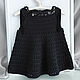 Black dress with sequins and fringe for a girl. 0-3 months. Childrens Dress. babyshop. Online shopping on My Livemaster.  Фото №2