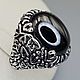 Silver ring with black onyx 18h14 mm, Rings, Moscow,  Фото №1