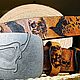 Брутальный ремень из натуральной кожи с воронами и черепами. Ремни. Sabanshi's artisan leather goods. Интернет-магазин Ярмарка Мастеров.  Фото №2