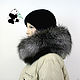 Luxury furry. The finish on the hood Fox fur. Collars. Mishan (mishan). Online shopping on My Livemaster.  Фото №2