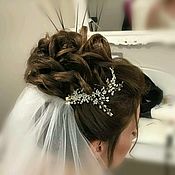Long earrings for bride