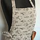 Linen kitchen apron for gardening with fish, Aprons, Jelgava,  Фото №1