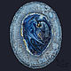 Картина на камне - панно "Звёздный дракон и ангел" миниатюра. Панно. Anna Ametista. Живопись на камне. Интернет-магазин Ярмарка Мастеров.  Фото №2