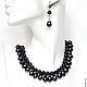 Set of pearls 'Black Swan', Necklace, Moscow,  Фото №1