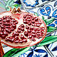 Order Decorative plate 'Pomegranate juice' wall decor. Art by Tanya Shest. Livemaster. . Decorative plates Фото №3