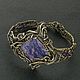 Bracelet goddess Iaahci (brass bracelet with charoite and amethyst), Braided bracelet, Moscow,  Фото №1