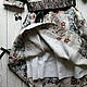 El vestido de lino con las mangas femenino en las flores ' El hada del bosque'. Dresses. ZanKa. Ярмарка Мастеров.  Фото №6