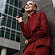 Burgundy women's pantsuit 'BURGUNDY', Suits, Moscow,  Фото №1