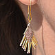 Earrings 'Silk' in the style of 'Art Deco'. Earrings. TOUTEI. Online shopping on My Livemaster.  Фото №2