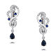 585 gold earrings with sapphires and diamonds. Earrings. yakitoriya. Online shopping on My Livemaster.  Фото №2