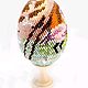 Яйцо из бисера "Фламинго". Пасхальные яйца. Ann beads. Интернет-магазин Ярмарка Мастеров.  Фото №2