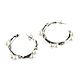 Large earrings rings with pearls 'Temptation' buy earrings, Congo earrings, Moscow,  Фото №1