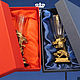 VIP gift packaging for GLASS AND CRYSTAL (blue, red), Gift wrap, Vacha,  Фото №1