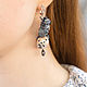 Order Asymmetric earrings 'Cheshire cat'. Coffeelena. Livemaster. . Earrings Фото №3