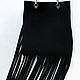 Black suede bag with fringe. Classic Bag. Inessa Tche. Online shopping on My Livemaster.  Фото №2