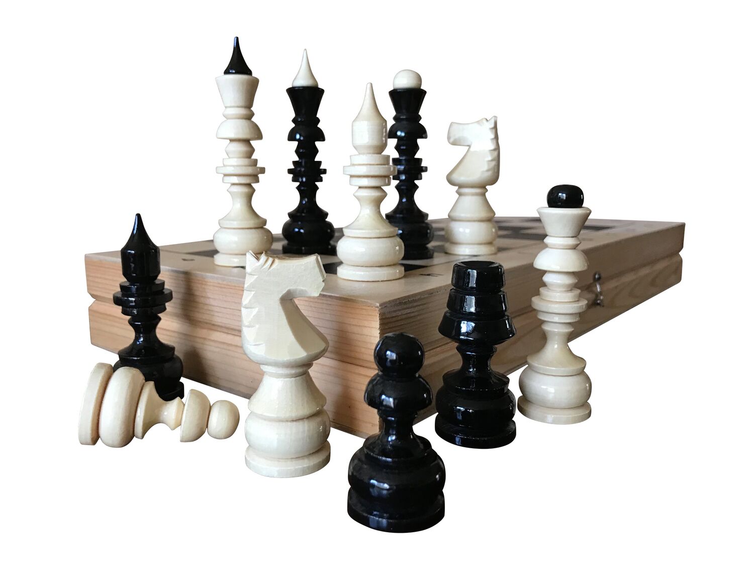 Шахматы купить по низкой цене, Деревянные шахматы на троих большие Sunrise Poland 47 см цена