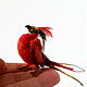 Order Phoenix bird, fairy firebird, felted miniature 1:12:. AnzhWoolToy (AnzhelikaK). Livemaster. . Miniature figurines Фото №3