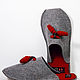 Slippers made of felt CROISSANT, 100% wool. Slippers. felted-slippers (felted-slippers). Online shopping on My Livemaster.  Фото №2