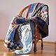 Лоскутное стеганое одеяло для мужчины `Абсолют`. Пэчворк в стиле casual. Автор Lady Olga (Ольга)