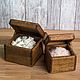 A set of storage boxes 'Cube' made of light oak. Sugar Bowls. Foxwoodrus. My Livemaster. Фото №4