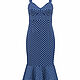 Синий сарафан в горошек с корсетным верхом. Платья. 2Lillys | Две Лилии. Интернет-магазин Ярмарка Мастеров.  Фото №2