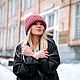 Voluminous hat 'Rose in the snow', Caps, Moscow,  Фото №1