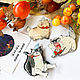 Set of brooches 'Cats days of the week, angry cat, cute, brooch'. Brooch set. greenfox-23. Online shopping on My Livemaster.  Фото №2